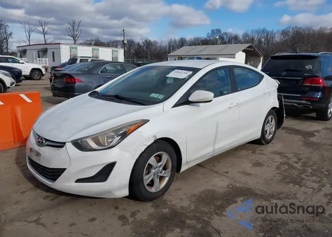 2015 Hyundai Elantra Se z USA, uszkodzony, nr VIN 5NPDH4AE0FH650275